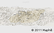 Shaded Relief Panoramic Map of Yuexi, lighten