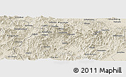 Shaded Relief Panoramic Map of Yuexi