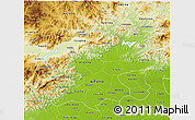 Physical 3D Map of Beijing
