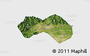 Satellite 3D Map of Changping, single color outside