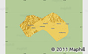 Savanna Style Map of Changping, single color outside