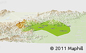 Physical Panoramic Map of Changping, lighten
