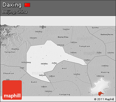 Gray 3D Map of Daxing