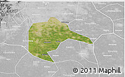 Satellite 3D Map of Daxing, lighten, desaturated