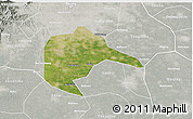 Satellite 3D Map of Daxing, lighten, semi-desaturated