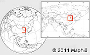 Blank Location Map of Daxing, highlighted parent region, within the entire country