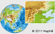 Physical Location Map of Daxing