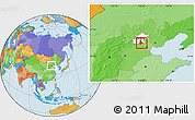 Political Location Map of Daxing, highlighted parent region