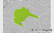 Physical Map of Daxing, lighten, desaturated