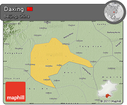 Savanna Style Map of Daxing