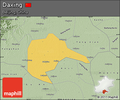 Savanna Style Map of Daxing