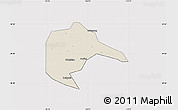 Shaded Relief Map of Daxing, cropped outside