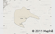 Shaded Relief Map of Daxing, lighten