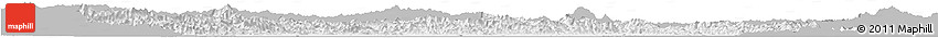 Gray Horizon Map of Beijing, single color outside