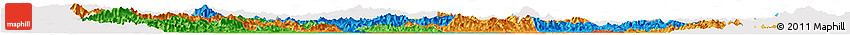 Political Horizon Map of Beijing, single color outside