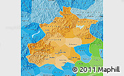 Political Shades Map of Beijing