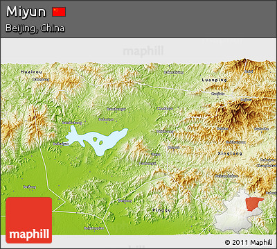 Physical 3D Map of Miyun