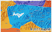 Political 3D Map of Miyun