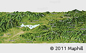 Satellite Panoramic Map of Miyun