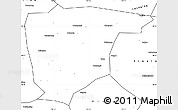 Blank Simple Map of Miyun