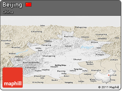 Classic Style Panoramic Map of Beijing