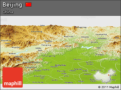 Physical Panoramic Map of Beijing