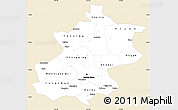 Classic Style Simple Map of Beijing, single color outside