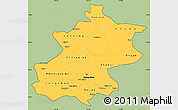 Savanna Style Simple Map of Beijing, cropped outside