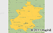 Savanna Style Simple Map of Beijing