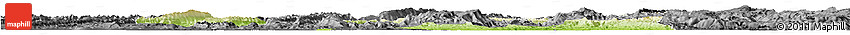 Physical Horizon Map of Ba Xian, darken, desaturated
