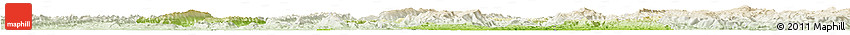Physical Horizon Map of Ba Xian, lighten