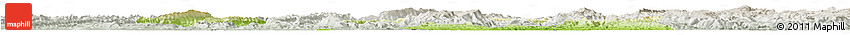 Physical Horizon Map of Ba Xian, lighten, semi-desaturated