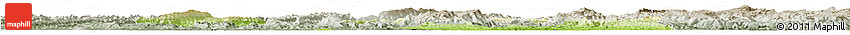 Physical Horizon Map of Ba Xian, semi-desaturated
