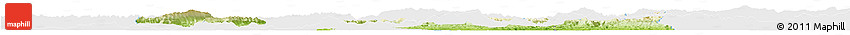 Physical Horizon Map of Ba Xian, single color outside