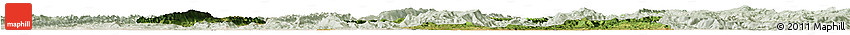 Satellite Horizon Map of Ba Xian, lighten