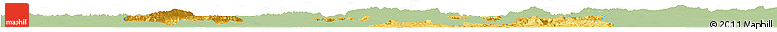 Savanna Style Horizon Map of Ba Xian, single color outside