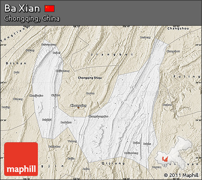 Classic Style Map of Ba Xian