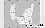 Gray Map of Ba Xian, single color outside