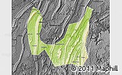 Physical Map of Ba Xian, darken, desaturated