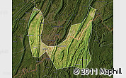 Satellite Map of Ba Xian, darken