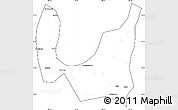 Blank Simple Map of Ba Xian, cropped outside