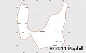 Classic Style Simple Map of Ba Xian, cropped outside