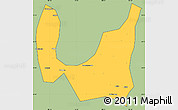 Savanna Style Simple Map of Ba Xian, cropped outside