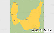 Savanna Style Simple Map of Ba Xian, single color outside