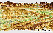 Physical Panoramic Map of Fengjie