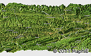 Satellite Panoramic Map of Fengjie