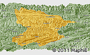 Savanna Style Panoramic Map of Fengjie