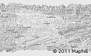 Silver Style Panoramic Map of Fengjie