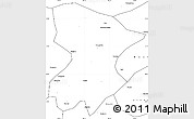 Blank Simple Map of Fengjie