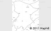 Blank Simple Map of Fengjie